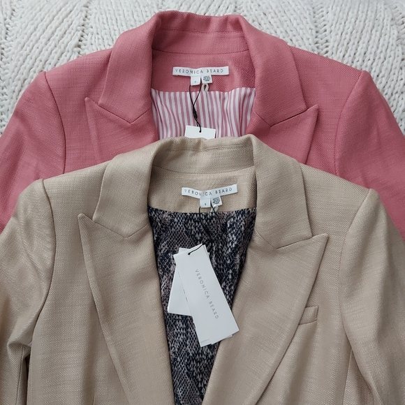 VERONICA BEARD New Long and Lean Dickey Jacket - Rosewood - Picture 7 of 7